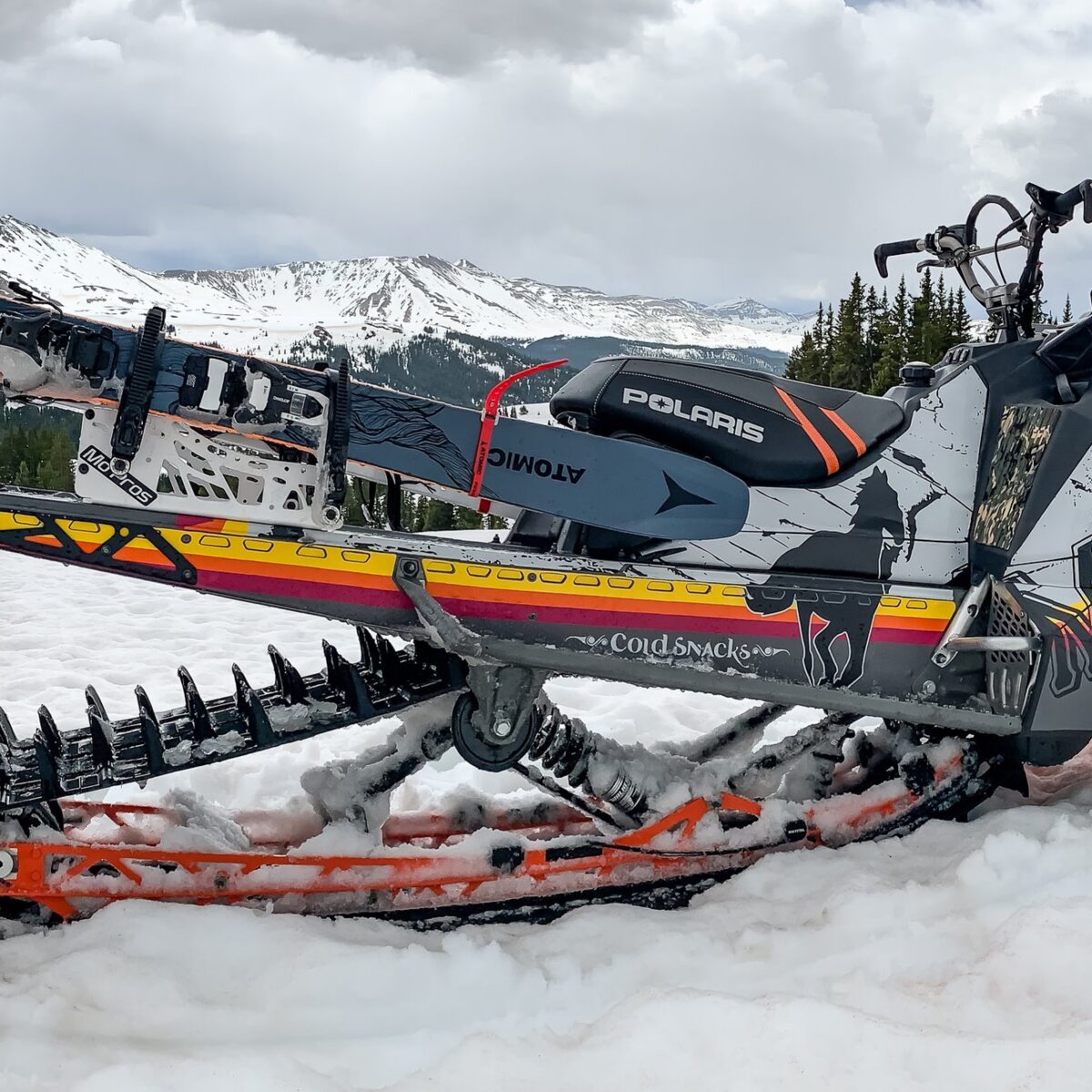 knight rider snowmobile snowboard rack Here Are The Best Snowmobile Racks for Sled-Skiing