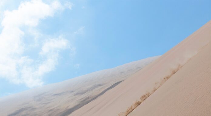 French Skier Breaks Sand Skiing Speed Record at Nazca Dunes
